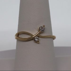 14K YG Diamond Ring